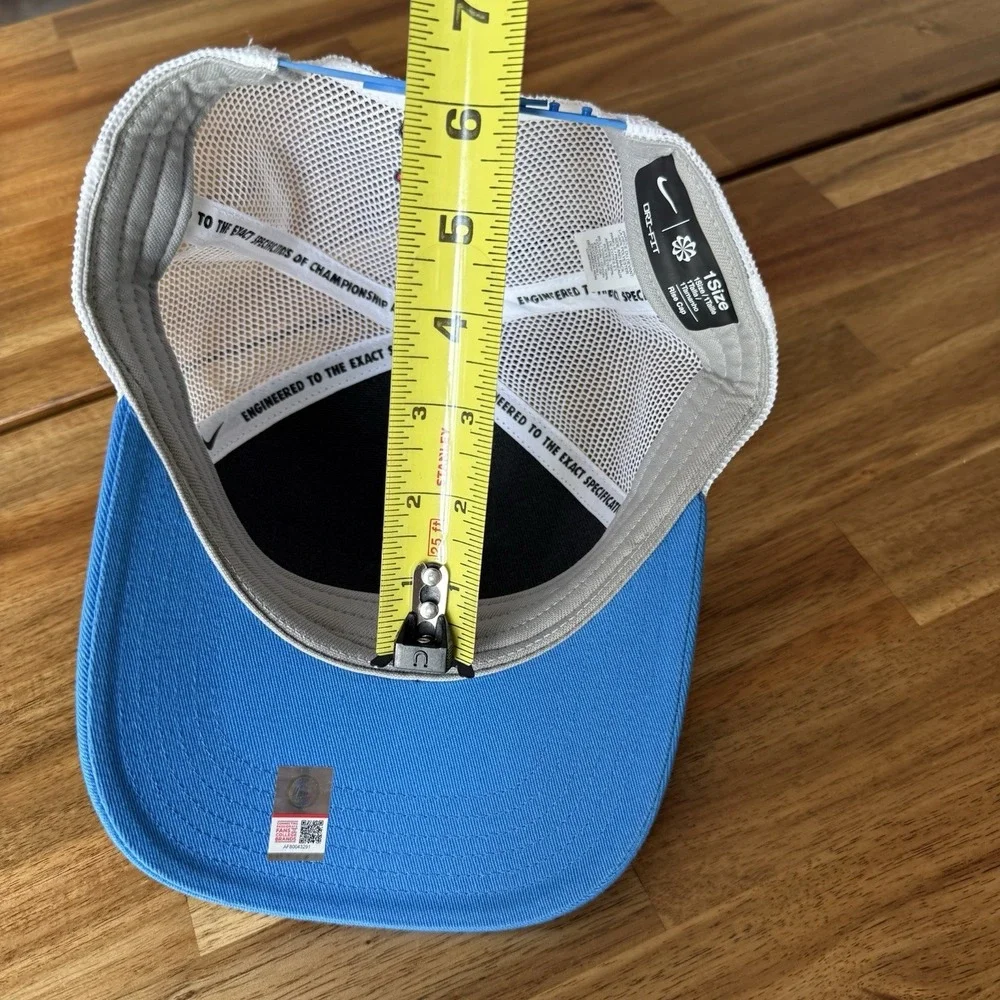Nike Powder Blue Ole Miss Rebels 2025 On-Field Rise Trucker Adjustable YOUTH HAT
